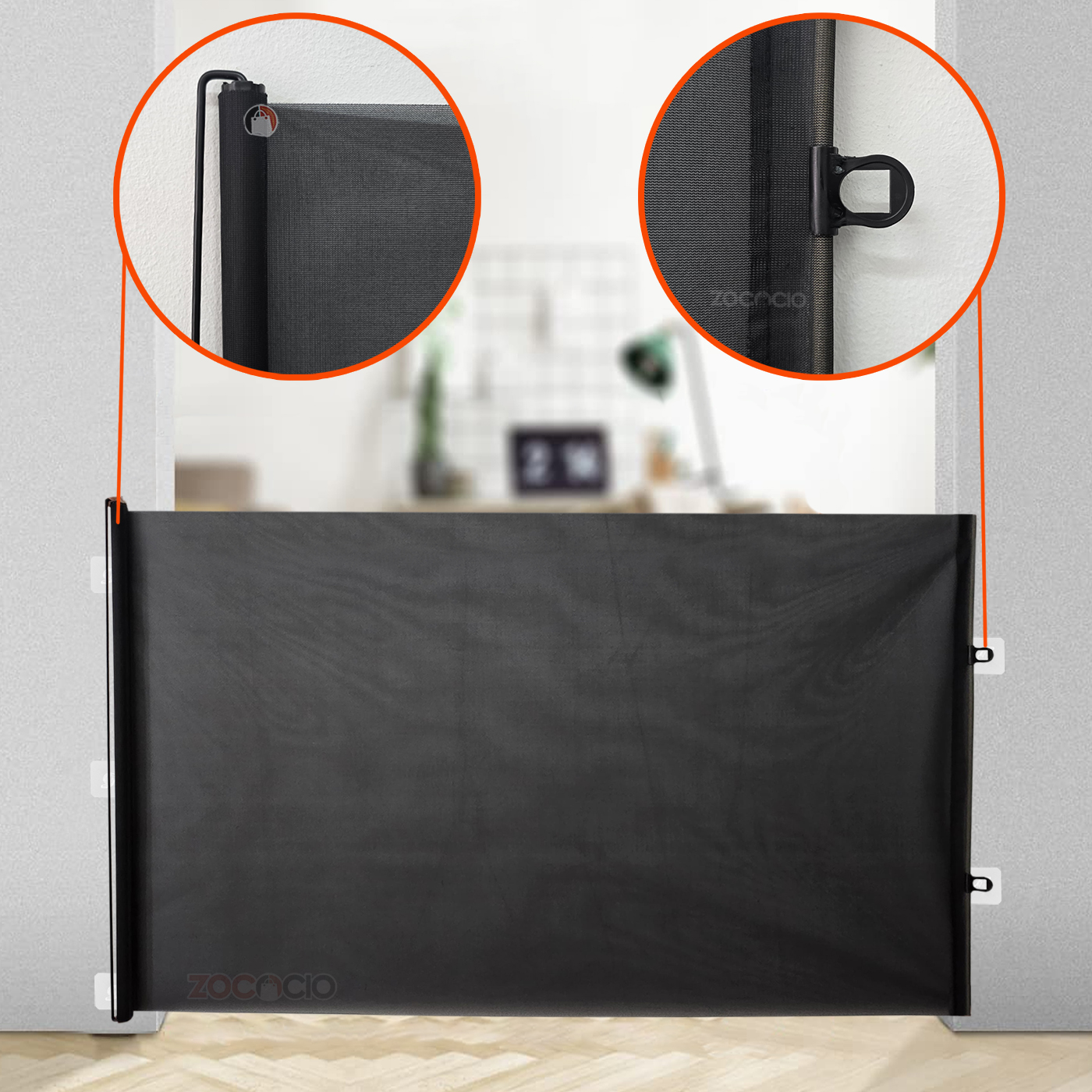 Miniatura 2 de Malla Puerta Retráctil De Seguridad Larg